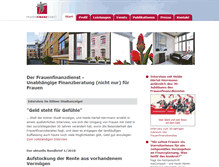 Tablet Screenshot of frauenfinanzdienst.de